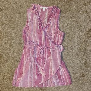 Banana Republic small lightweight wrap pink top